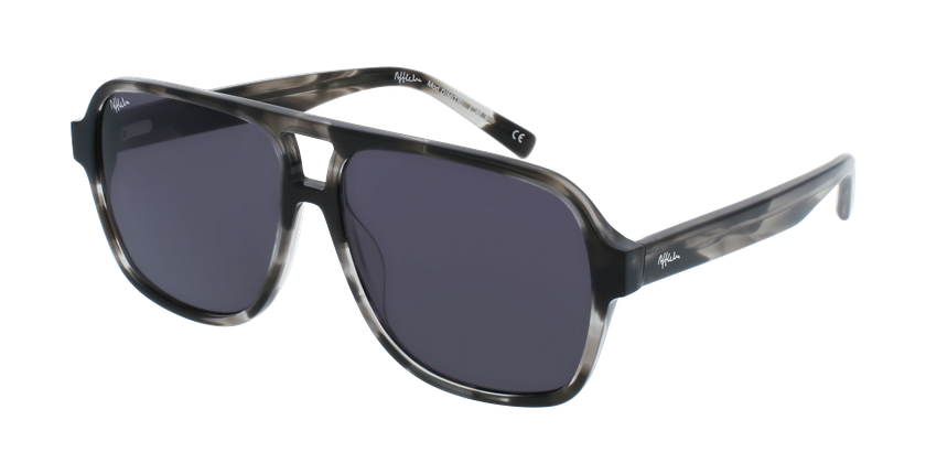 LUNETTES DE SOLEIL homme DIMITRI dégradé noir écaille - Vue de face