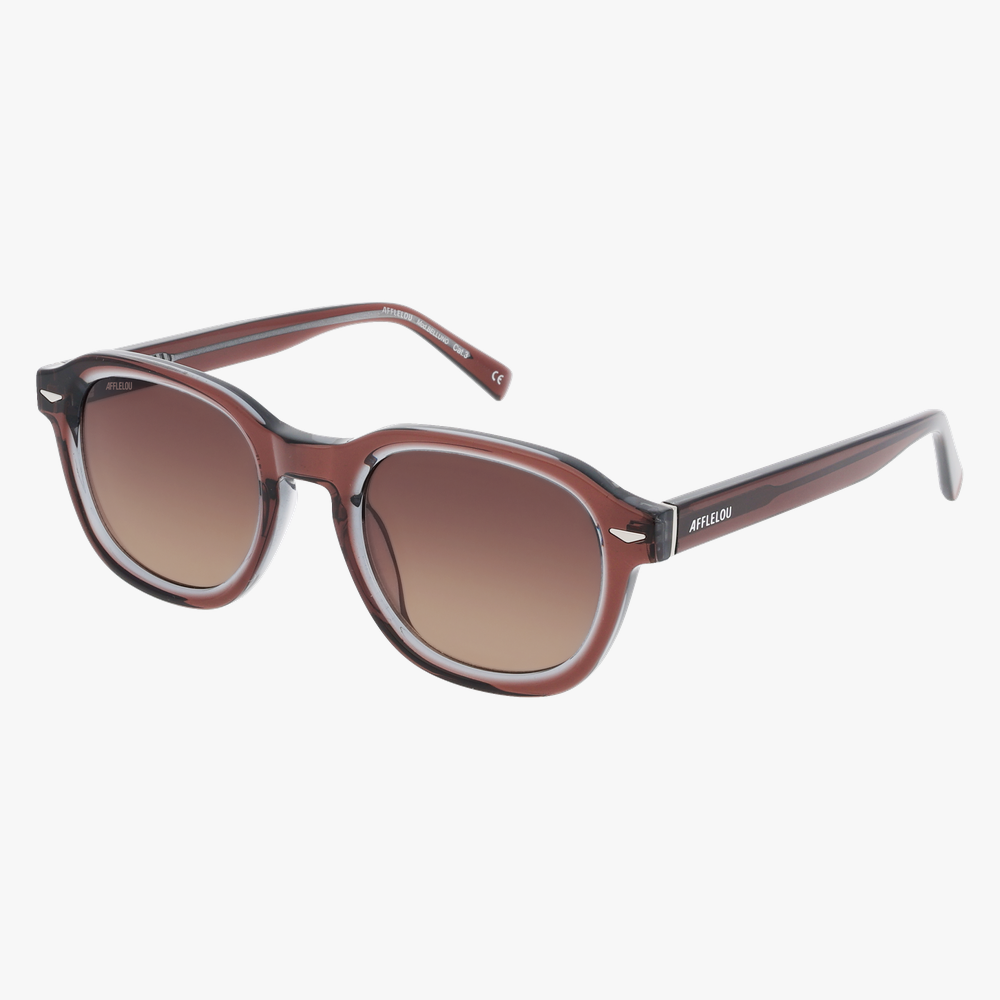 LUNETTES DE SOLEIL homme BELLUNO marron - Vue de face
