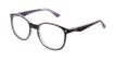 Óculos graduados criança REFORM TEENAGER (J5 BKPK) preto/violeta - vue de 3/4