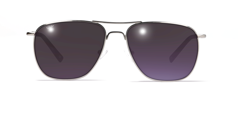 Gafas de sol hombre SAH4855 plateadovista de frente Gafas de sol hombre SAH4855 plateadovista de frente
