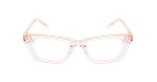 LUNETTES DE VUE femme CARACTERES FIL D'OR CREATIVE rose - Vue de face