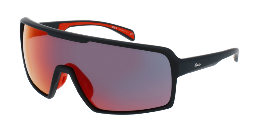 LUNETTES DE SOLEIL LUTON noir/rouge - Vue de face