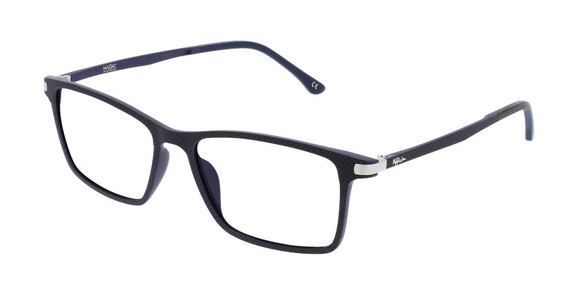 Óculos graduados homem Magic 130 BL preto/azul / preto - Vista de frente