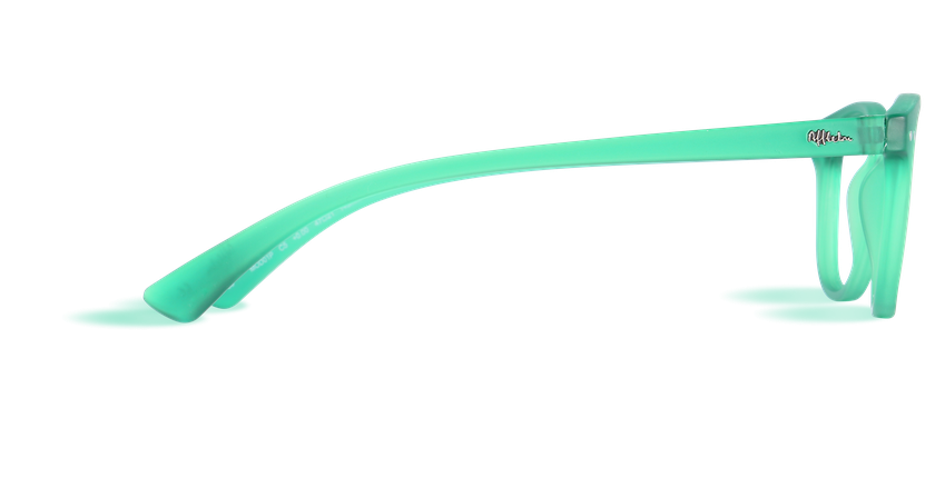 Óculos graduados MOD01P verde - Vista lateral