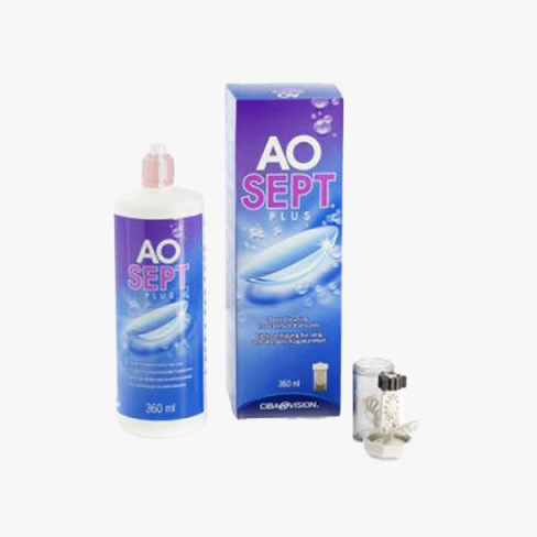 Aosept Plus 360ml Zich voorkant
