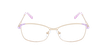 LUNETTES DE VUE femme ELIA doré/violet - Vue de face