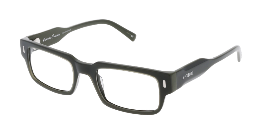 LUNETTES DE VUE homme CARACTÈRES AMBITIEUX vert - Vue de face