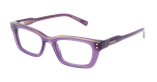 LUNETTES DE VUE femme CARACTERES FIL D'OR CREATIVE violet - Vue de face