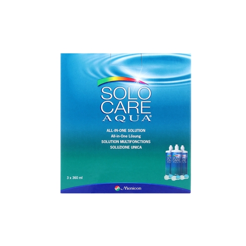 SoloCare Aqua 3x360ml Zich voorkant
