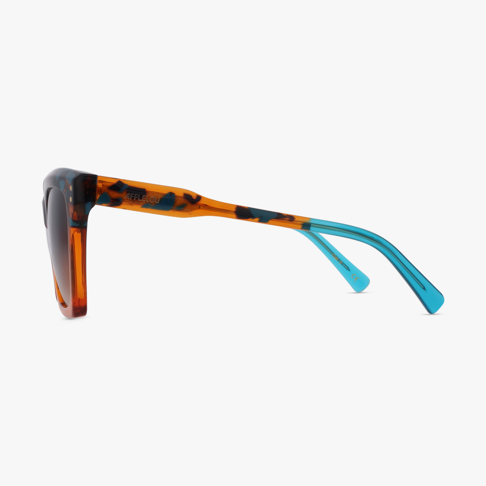 LUNETTES DE SOLEIL femme ELEGANTE orange - Vue de face