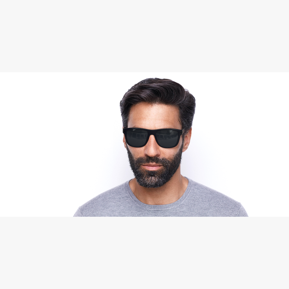 LUNETTES DE SOLEIL homme DIEGO bleu - Vue de face