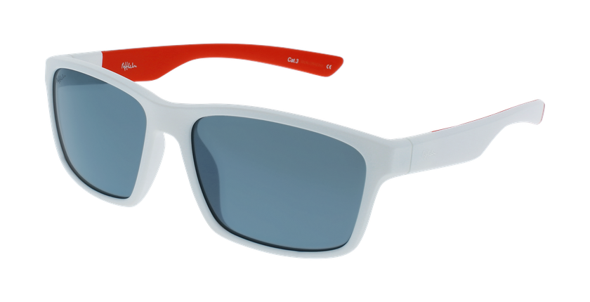LUNETTES DE SOLEIL homme AUSTIN POLARIZED blanc/rouge - Vue de face