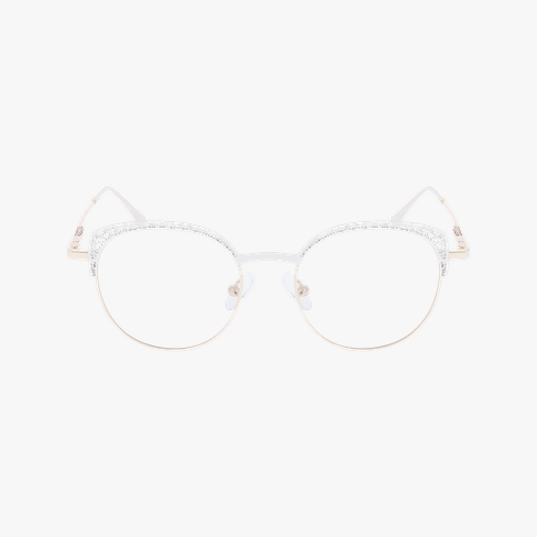 LUNETTES DE VUE femme MAGIC293 blanc/doré Vue de face