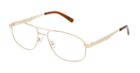 LUNETTES DE VUE homme RZERO 31 doré - Vue de face