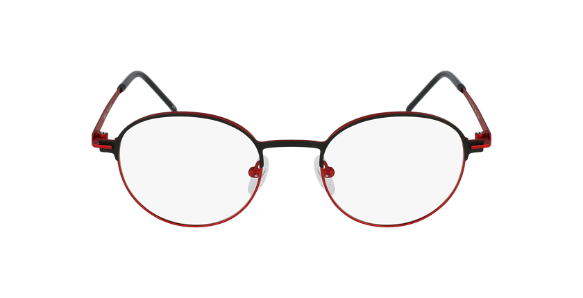 Óculos graduados MARS BKRD preto/vermelho - Vista de frente