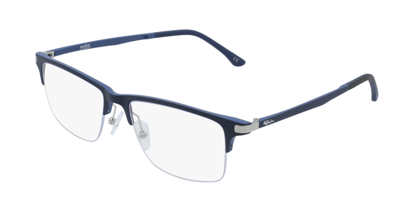 Óculos graduados homem MAGIC 56 BLUEBLOCK - BLOQUEIO LUZ AZUL azul - vue de 3/4