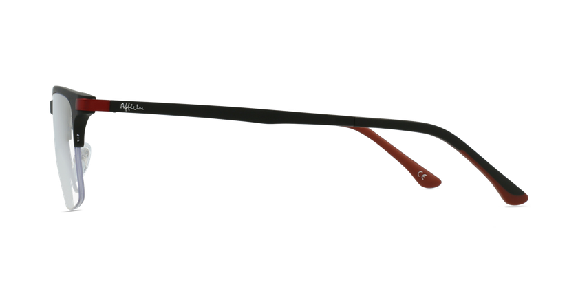 Óculos graduados homem MAGIC 56 BLUEBLOCK - BLOQUEIO LUZ AZUL preto/vermelho - Vista lateral