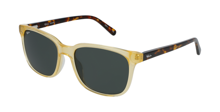 LUNETTES DE SOLEIL homme LEE écaille/jaune - vue de 3/4