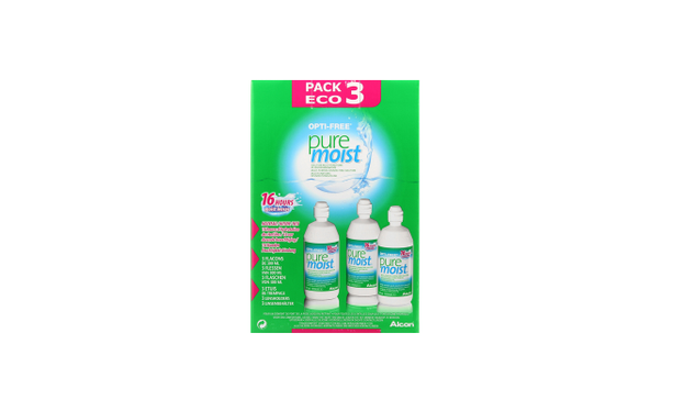 Opti-Free Puremoist 3x300ml - Vista de frente