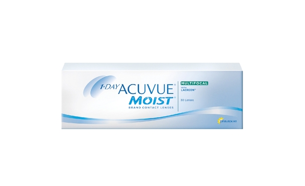 Lentilles de contact 1 Day Acuvue® Moist® Multifocal 30L - Vue de face