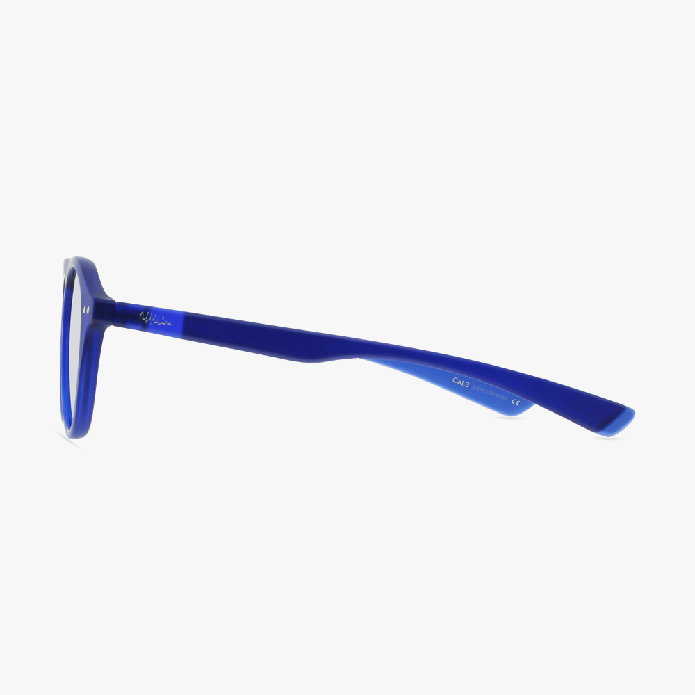 LUNETTES DE SOLEIL homme BORNEO bleu/bleu - Vue de côté