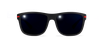 LUNETTES DE SOLEIL homme DIEGO noir - Vue de face