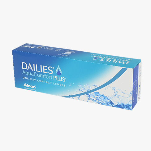 Lentilles de contact Dailies AquaComfort Plus 30L Vue de face