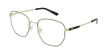 Óculos graduados senhora ERIN BK (TCHIN-TCHIN +1€) preto/dourado - vue de 3/4
