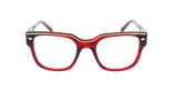 LUNETTES DE VUE femme CARACTERES FIL D'OR AUDACIEUSE rouge - Vue de face