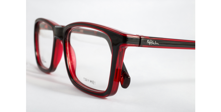 Óculos graduados criança REFORM COLEGIAL (C1 BK2) preto/vermelho