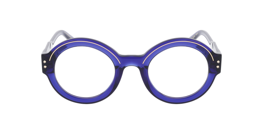 LUNETTES DE VUE CARACTERES FIL D'OR PERSPICACE bleu - Vue de face