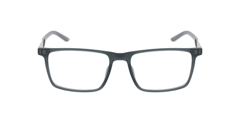 Lunettes de vue homme EMMANUEL gris/orange - Vue de face