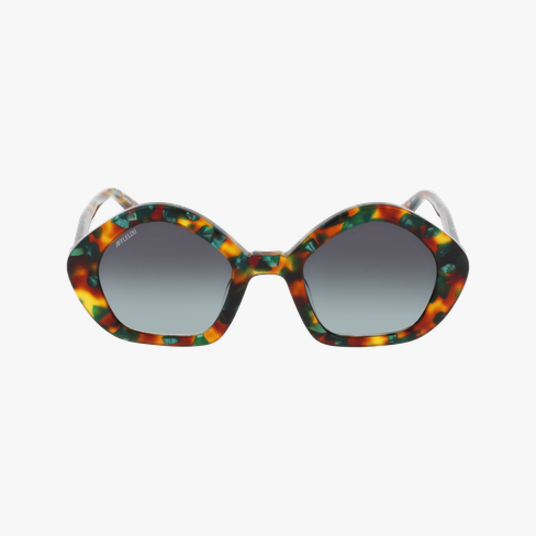 LUNETTES DE SOLEIL femme FORMA écaille/vert Vue de face