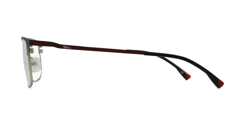 Óculos graduados homem MAGIC 51 BLUEBLOCK - BLOQUEIO LUZ AZUL vermelho/prateado - Vista lateral