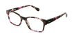 Óculos graduados senhora LYS PK (TCHIN-TCHIN +1€) tartaruga/rosa - vue de 3/4