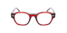 LUNETTES DE VUE CARACTERES FIL D'OR AUTHENTIQUE rouge