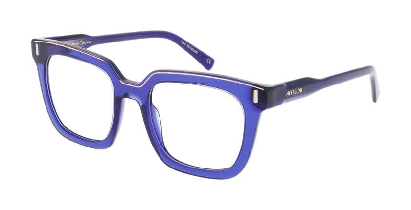 LUNETTES DE VUE femme CARACTERES FIL D'OR REVEUSE bleu - Vue de face