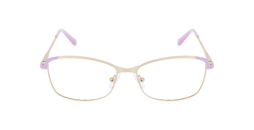 Óculos graduados senhora ELIA GD01 (TCHIN-TCHIN+1€) dourado/violeta - Vista de frente
