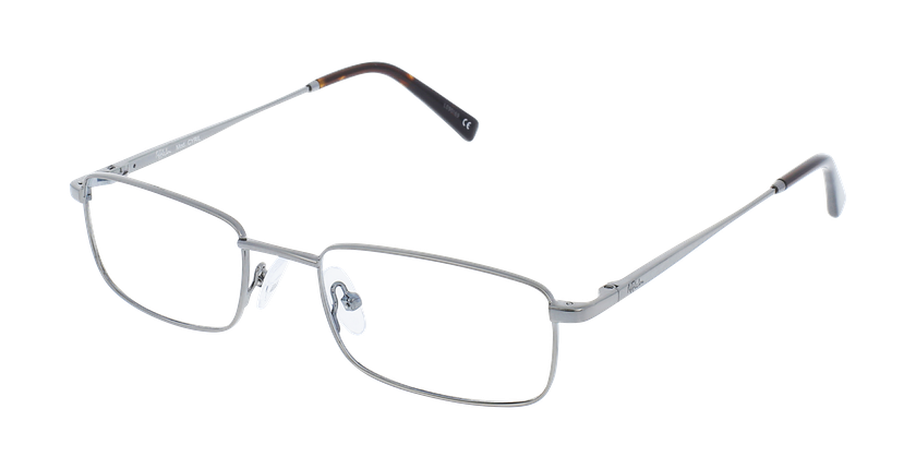 Óculos graduados homem CYRIL GU (TCHIN-TCHIN +1€) prateado/prateado - Vista de frente