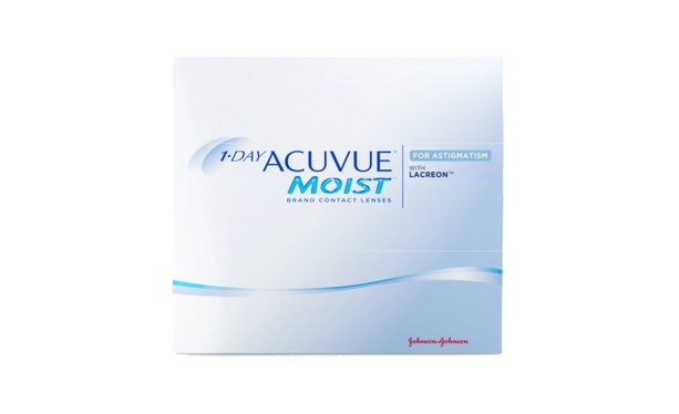 Lentilles de contact 1 Day Acuvue® Moist® for Astigmatism 90L - Vue de face