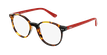 Óculos graduados criança JUDE TORD (TCHIN-TCHIN +1€) tartaruga/vermelho - vue de 3/4
