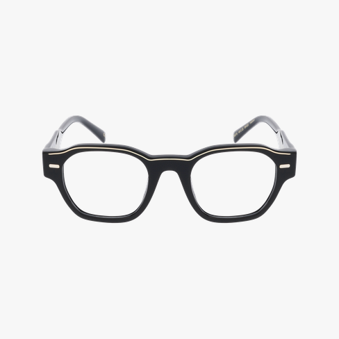 LUNETTES DE VUE CARACTERES FIL D'OR AUTHENTIQUE noir