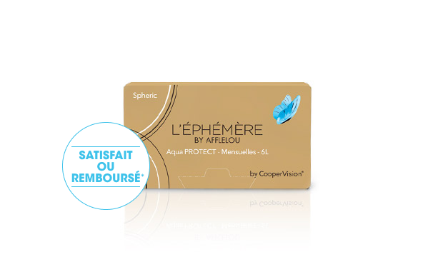 Lentilles de contact Ephémère Aqua Protect 6 L - Vue de face
