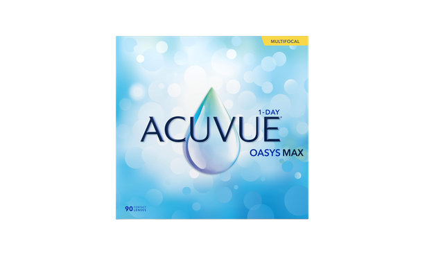 Lentilles de contact Acuvue® Oasys Max 1 Day Multifocal Medium 90L - Vue de face