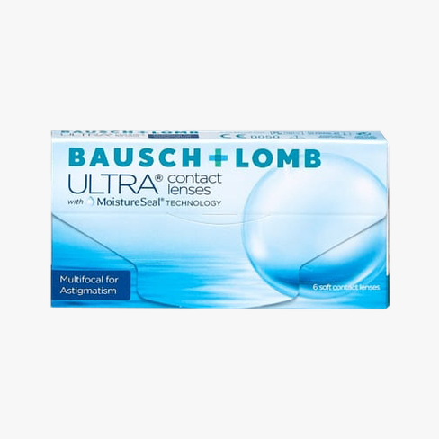 Lentilles de contact Ultra Multifocale pour Astigmates 6 L Vue de face