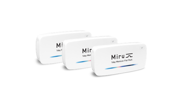 Lentilles de contact Miru 1day Flat Pack multifocal - Low 90L - Vue de face