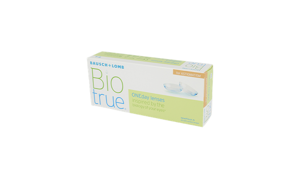 Lentilles de contact Biotrue Oneday Pour Astigmates 30 L - Vue de face
