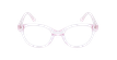 Óculos graduados criança ALISSON PK (TCHIN-TCHIN +1€) rosa - Vista de frente