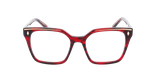 LUNETTES DE VUE femme CARACTERES FIL D'OR EFFRONTEE rouge - Vue de face