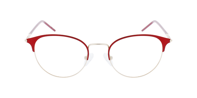 Lunettes de vue femme MAGIC 98 rouge/doréVue de face Lunettes de vue femme MAGIC 98 rouge/doréVue de face